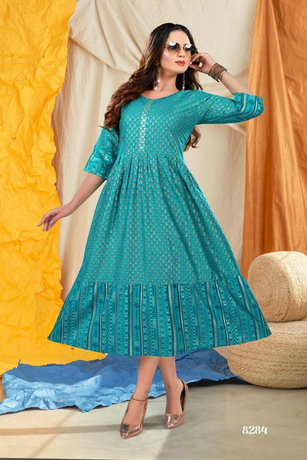 Trendy Paakhi Heavy Rayon designer Anarkali Kurti Collection